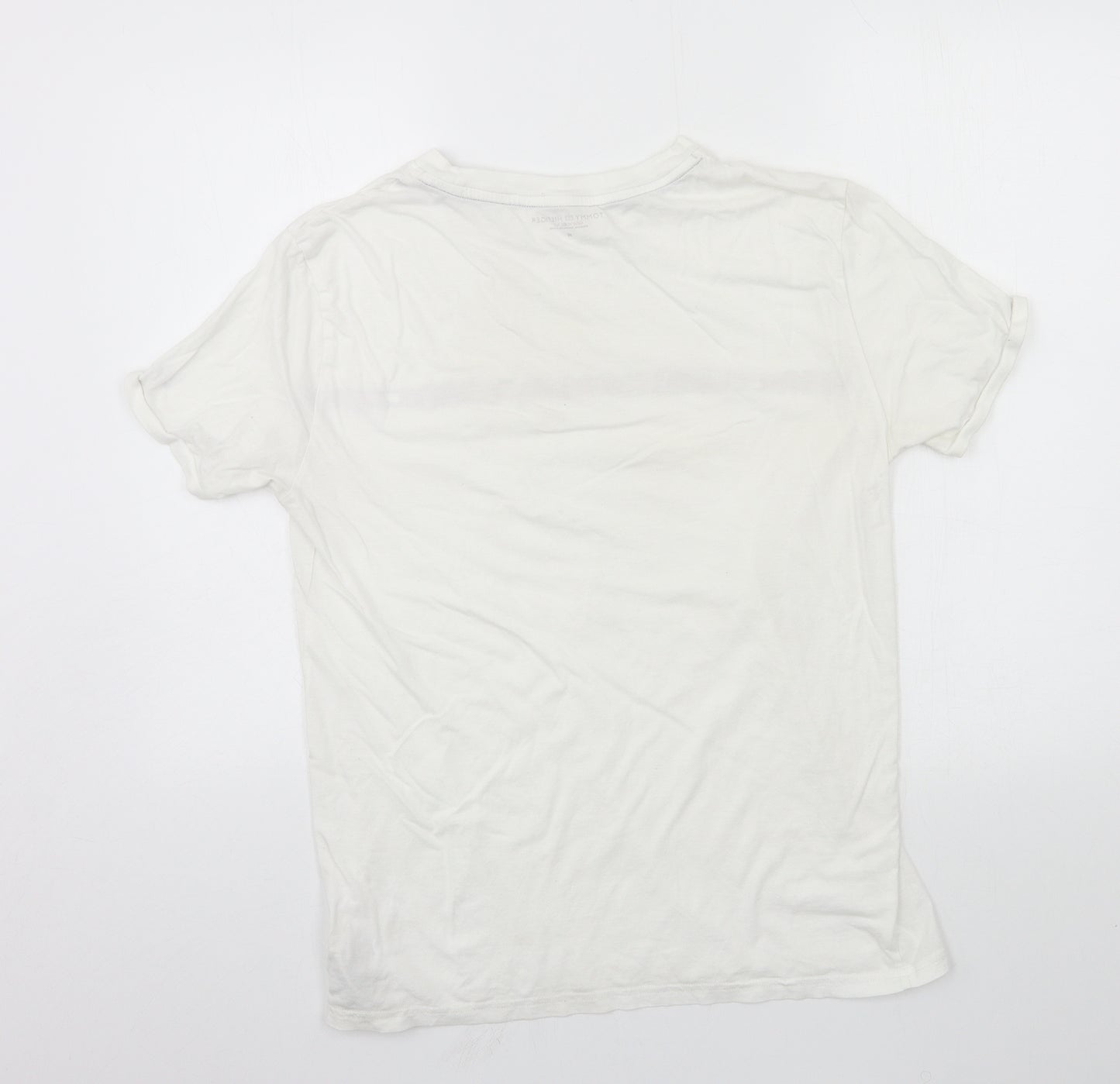 Tommy Hilfiger Mens White  Jersey  T-Shirt Size M