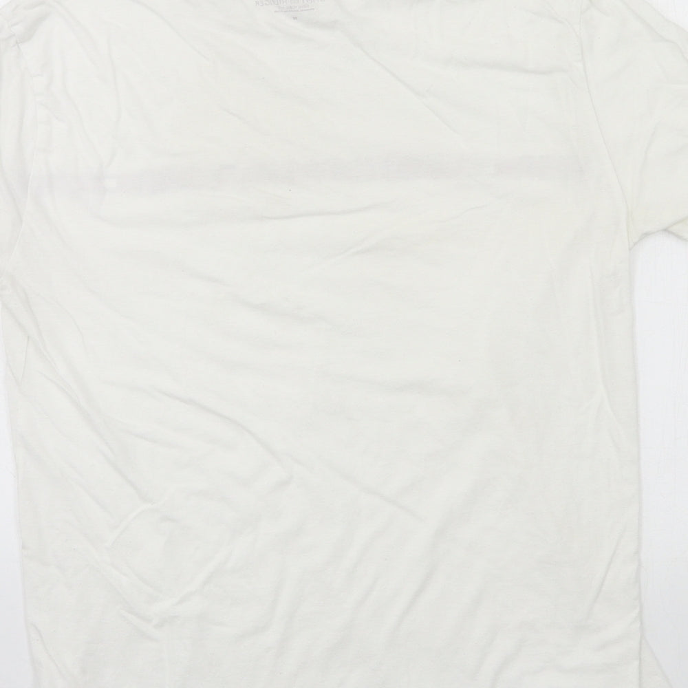 Tommy Hilfiger Mens White  Jersey  T-Shirt Size M