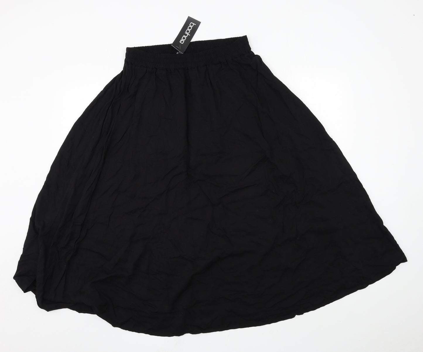 Boohoo Womens Black   Flare Skirt Size 22
