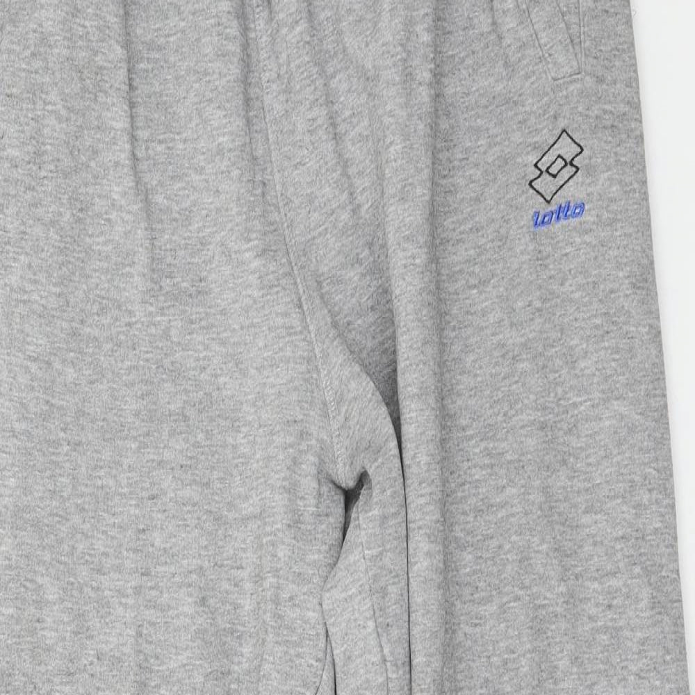 Lotto Mens Grey  Jersey Jogger Trousers Size XL L29 in
