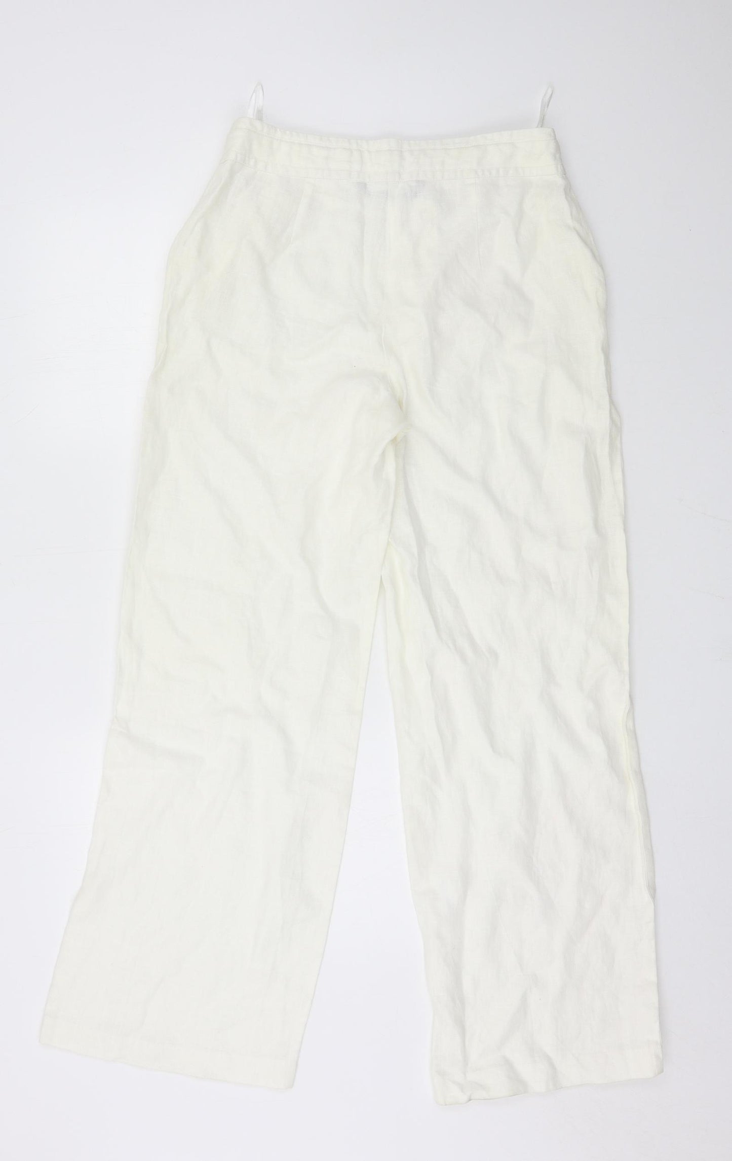 DAVID EMANUEL Womens White   Trousers  Size 10 L30 in