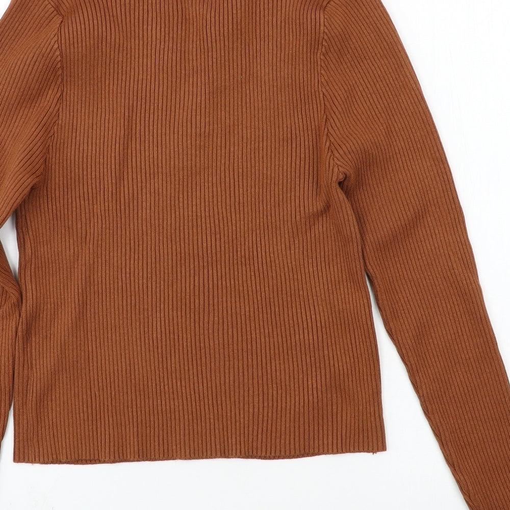 SheIn Womens Brown  Knit Pullover Jumper Size 3XL