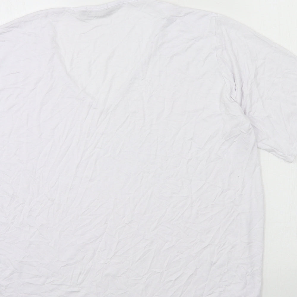 PRETTYLITTLETHING Womens White  Jersey Basic T-Shirt Size 14