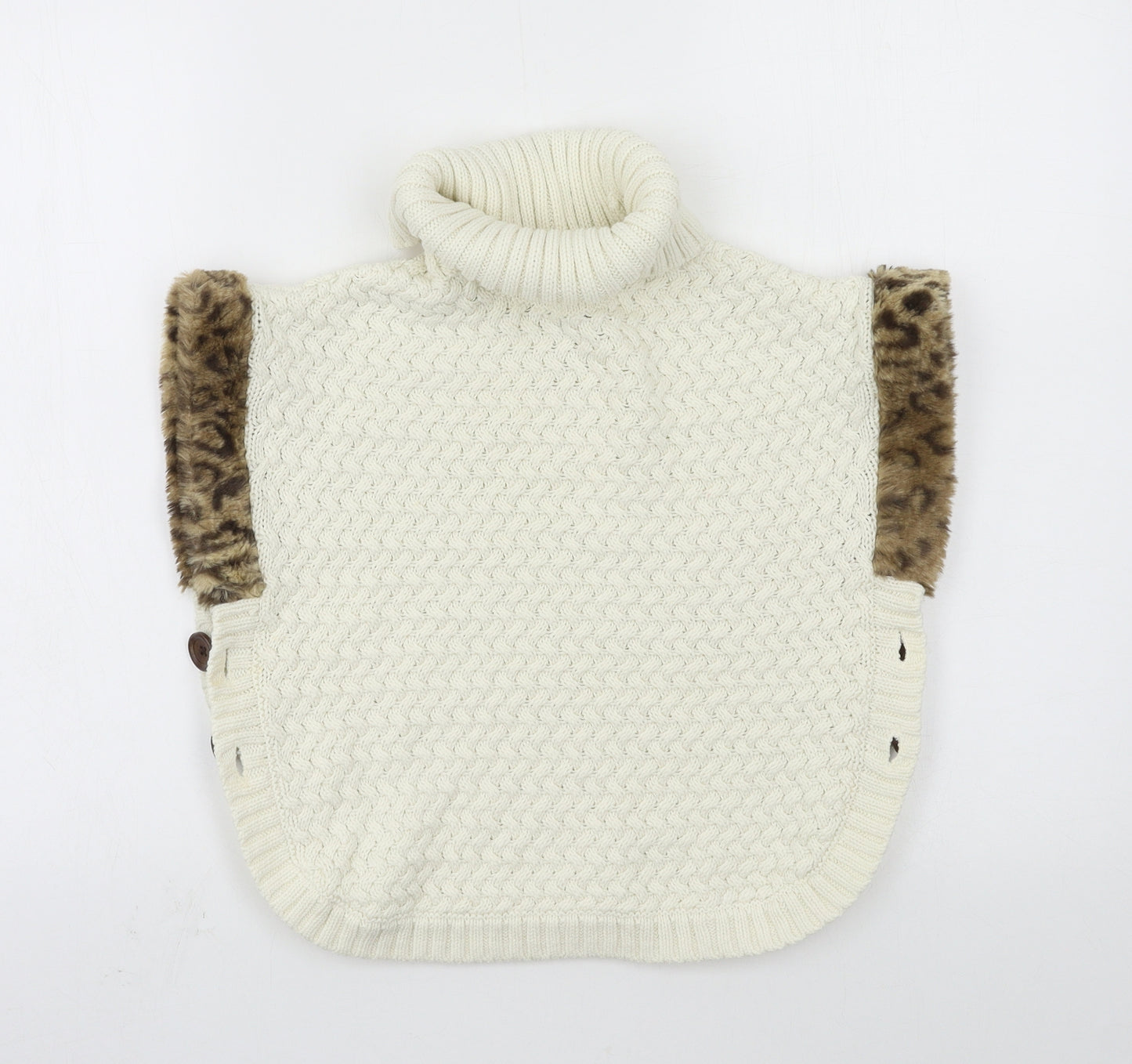 Aspen Girls Ivory  Knit Pullover Jumper Size 7-8 Years