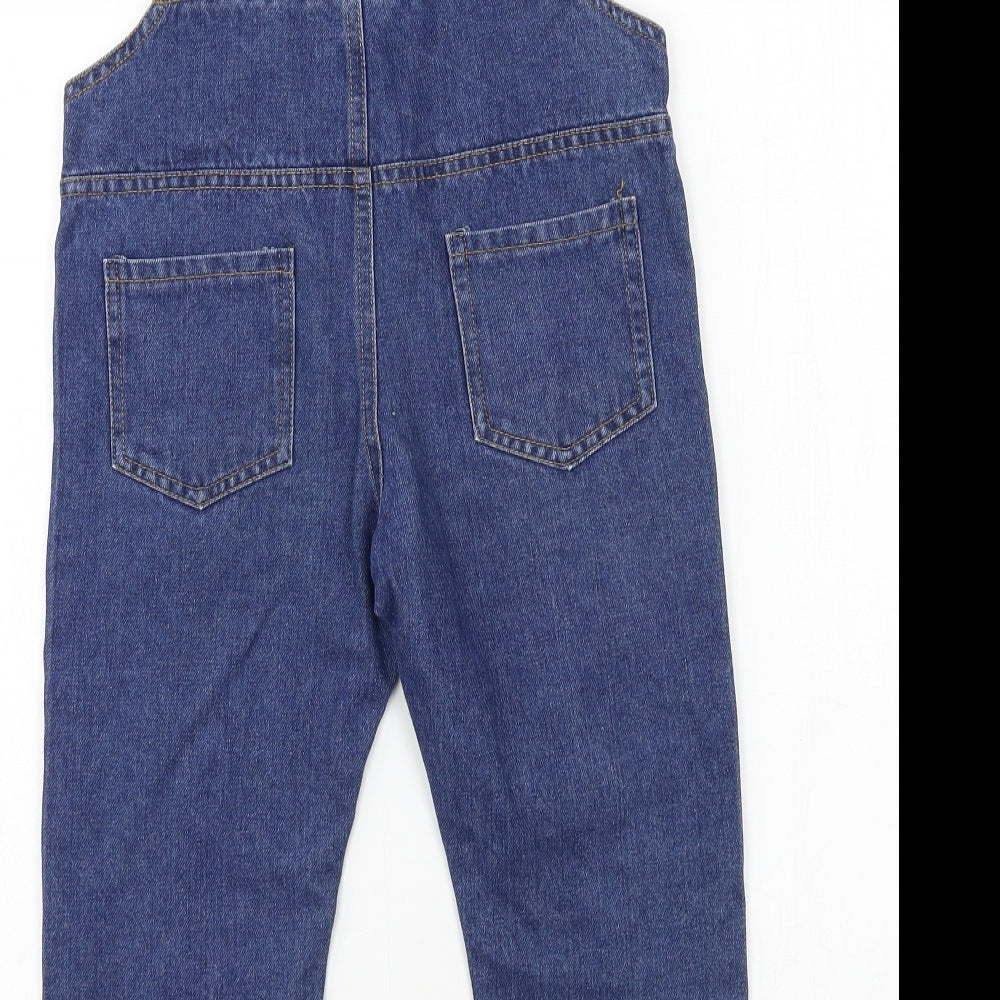 Ru Yiibeibei Girls Blue  Denim Dungaree One-Piece Size 13 Years