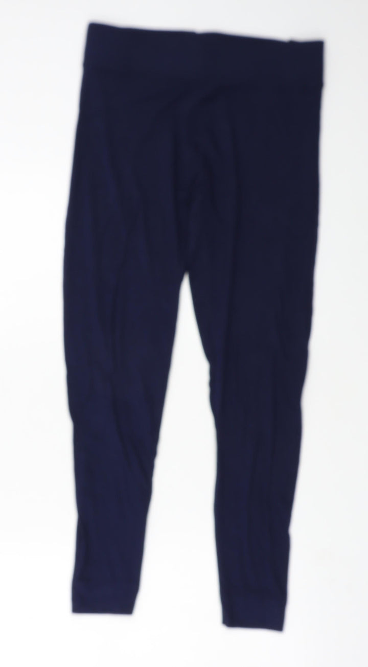 Marks and Spencer Womens Blue Jersey Capri Leggings Size 12 L25 in