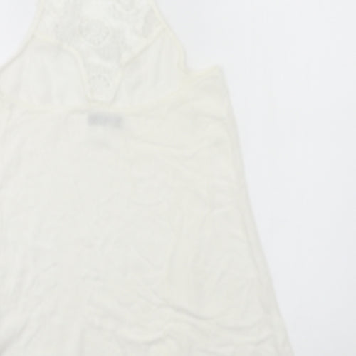 Boohoo Womens White   Basic Tank Size 12