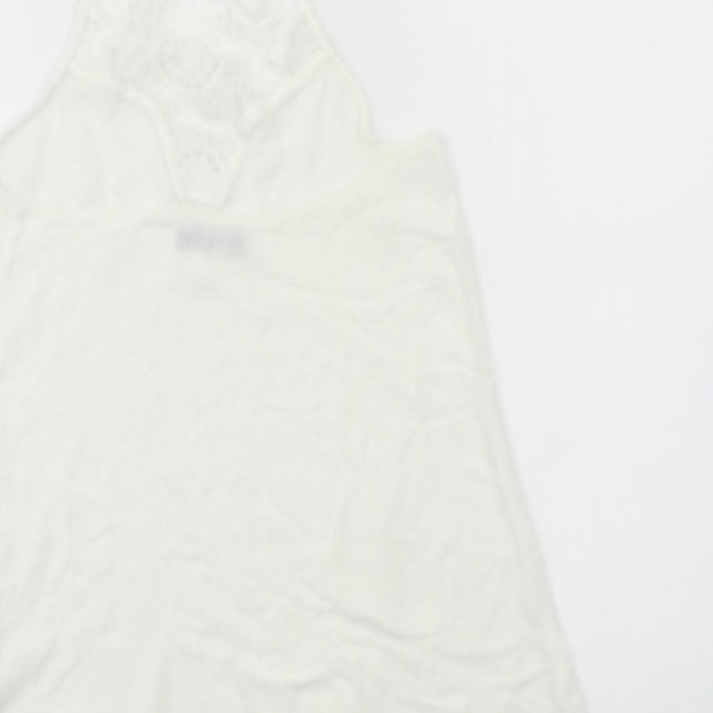Boohoo Womens White   Basic Tank Size 12