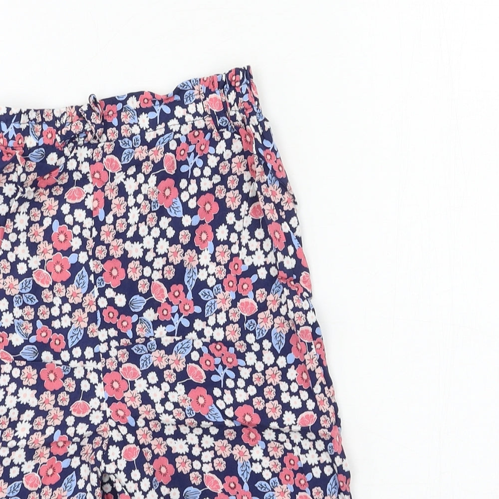 George Girls Blue Floral  Harem Trousers Size 2-3 Years