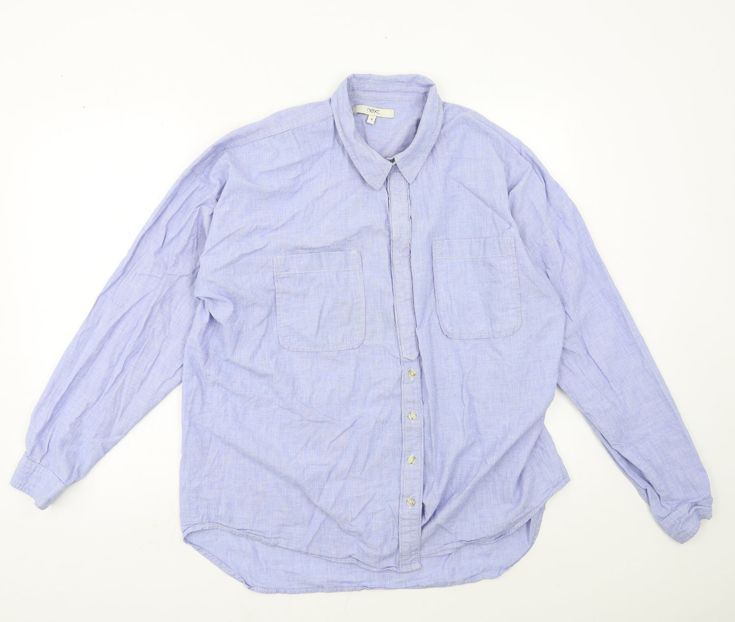 NEXT Womens Blue   Basic Button-Up Size 18