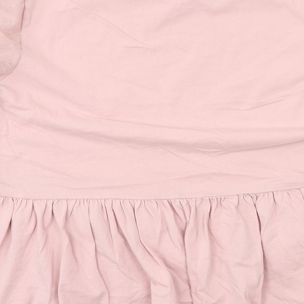F&F Womens Pink  Jersey Basic T-Shirt Size 12