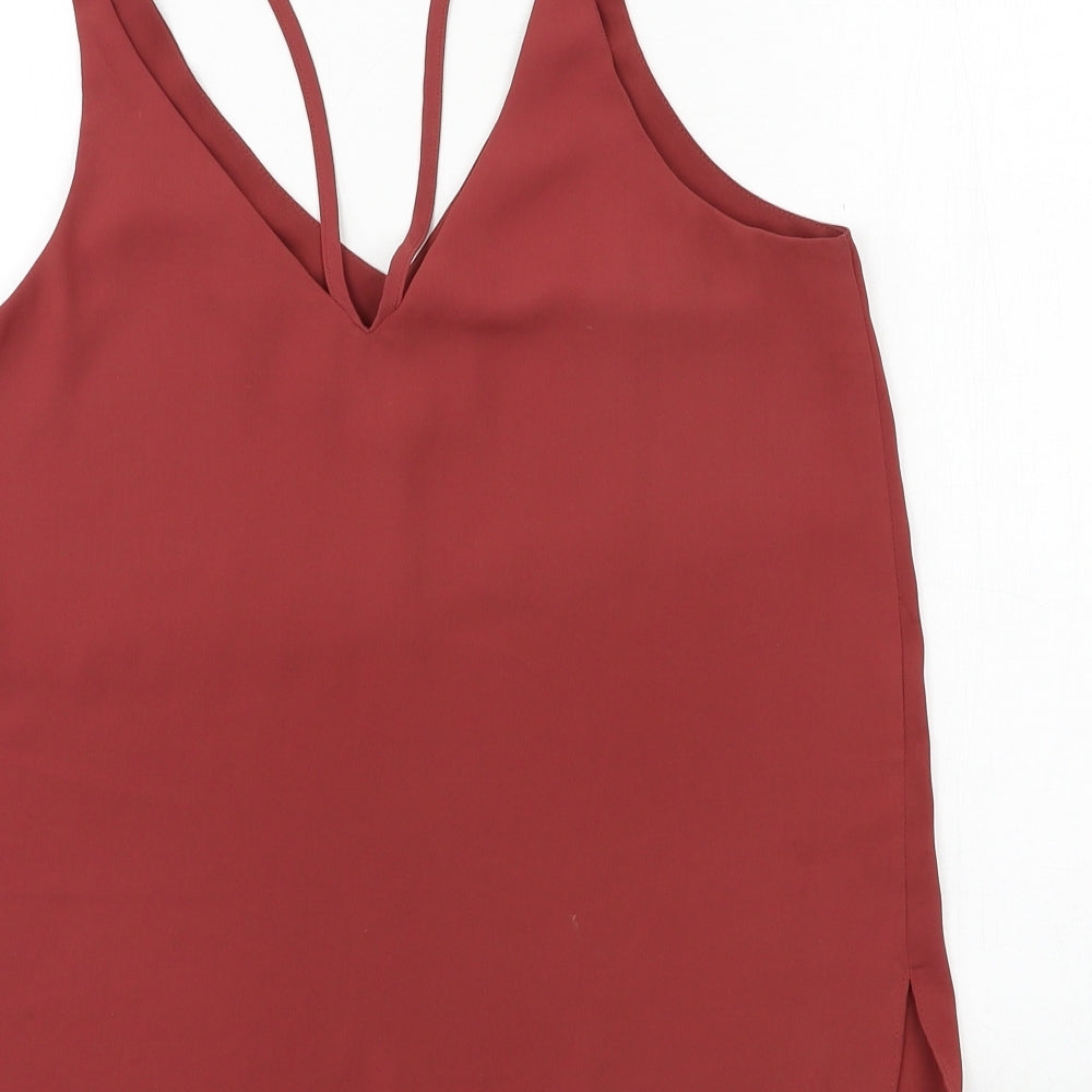 Topshop Womens Red   Basic Tank Size 10