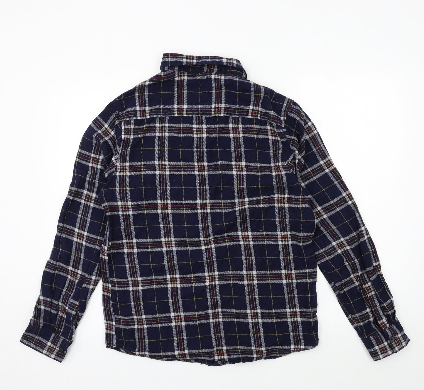 Primark Mens Blue Plaid   Button-Up Size S