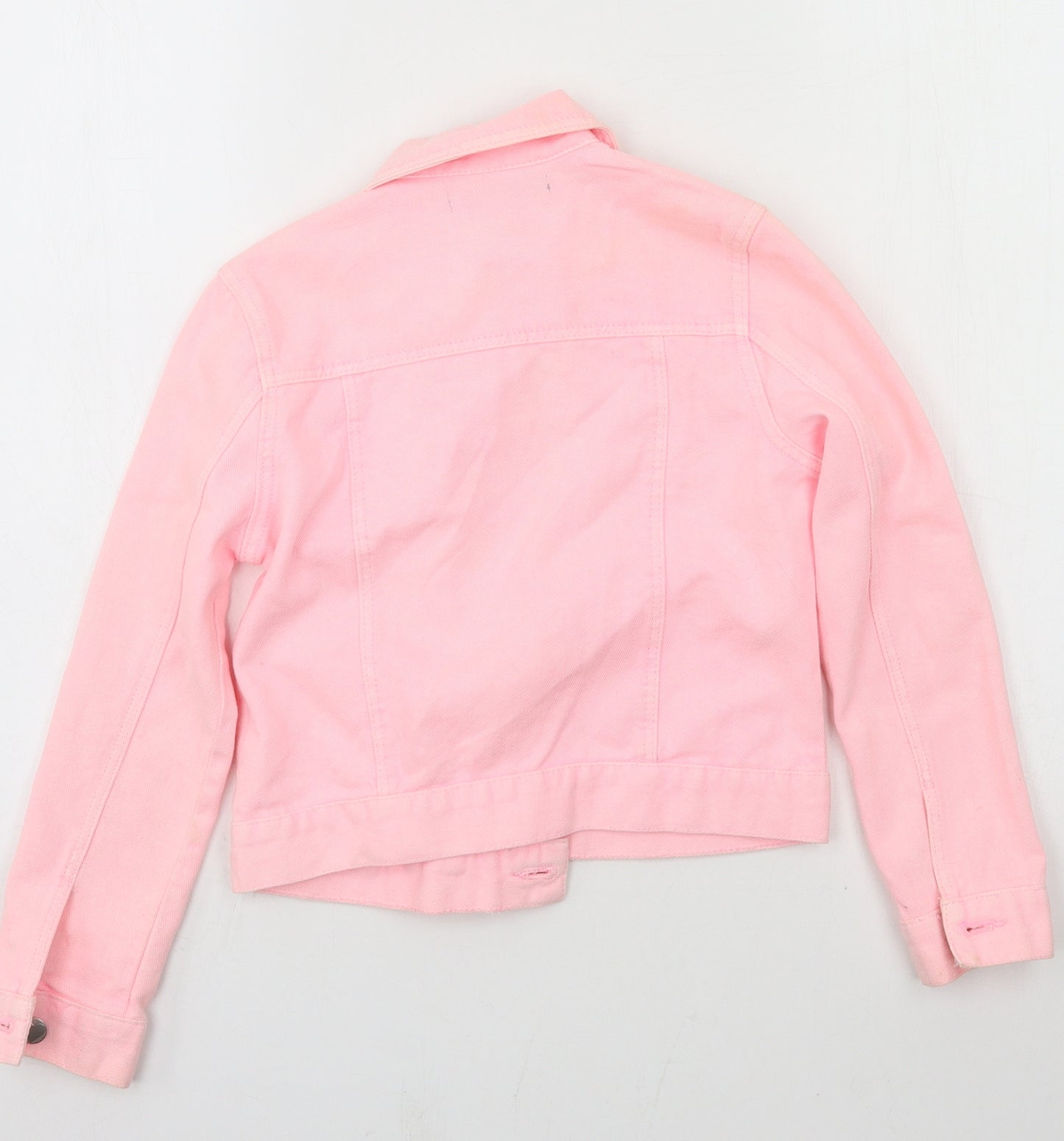 George Girls Pink  Denim Jacket  Size 7-8 Years