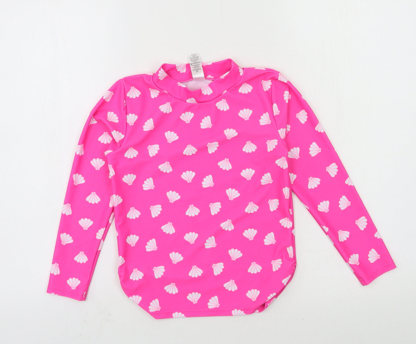George Girls Pink  Jersey Basic T-Shirt Size 7-8 Years  - Shell