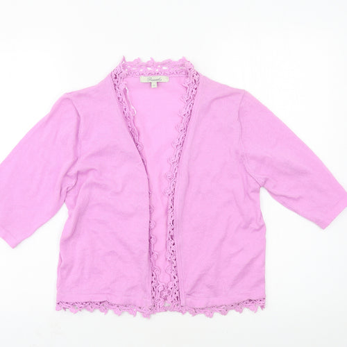 Peacocks Womens Purple  Knit Cardigan Jumper Size 12