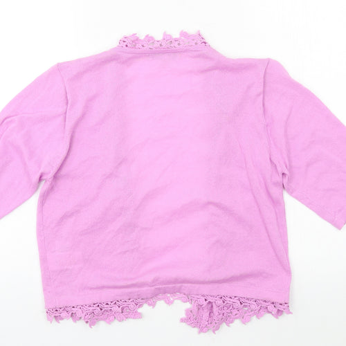 Peacocks Womens Purple  Knit Cardigan Jumper Size 12