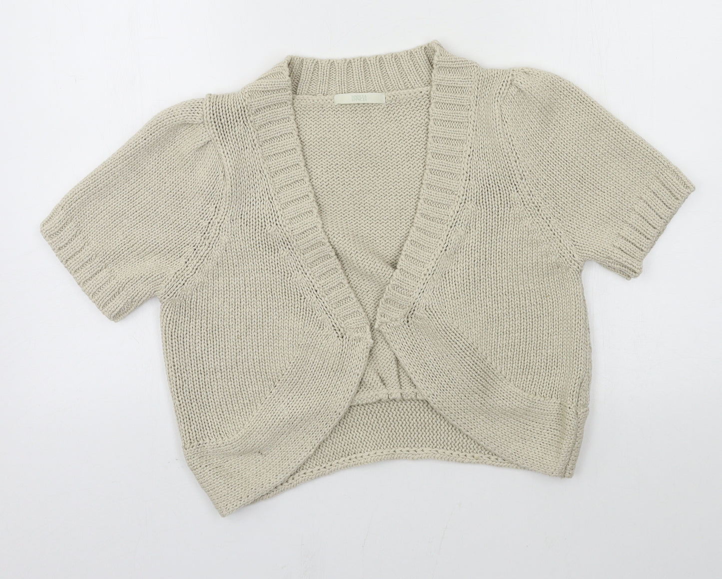 Marks and Spencer Womens Grey  Knit Cardigan Jumper Size 14