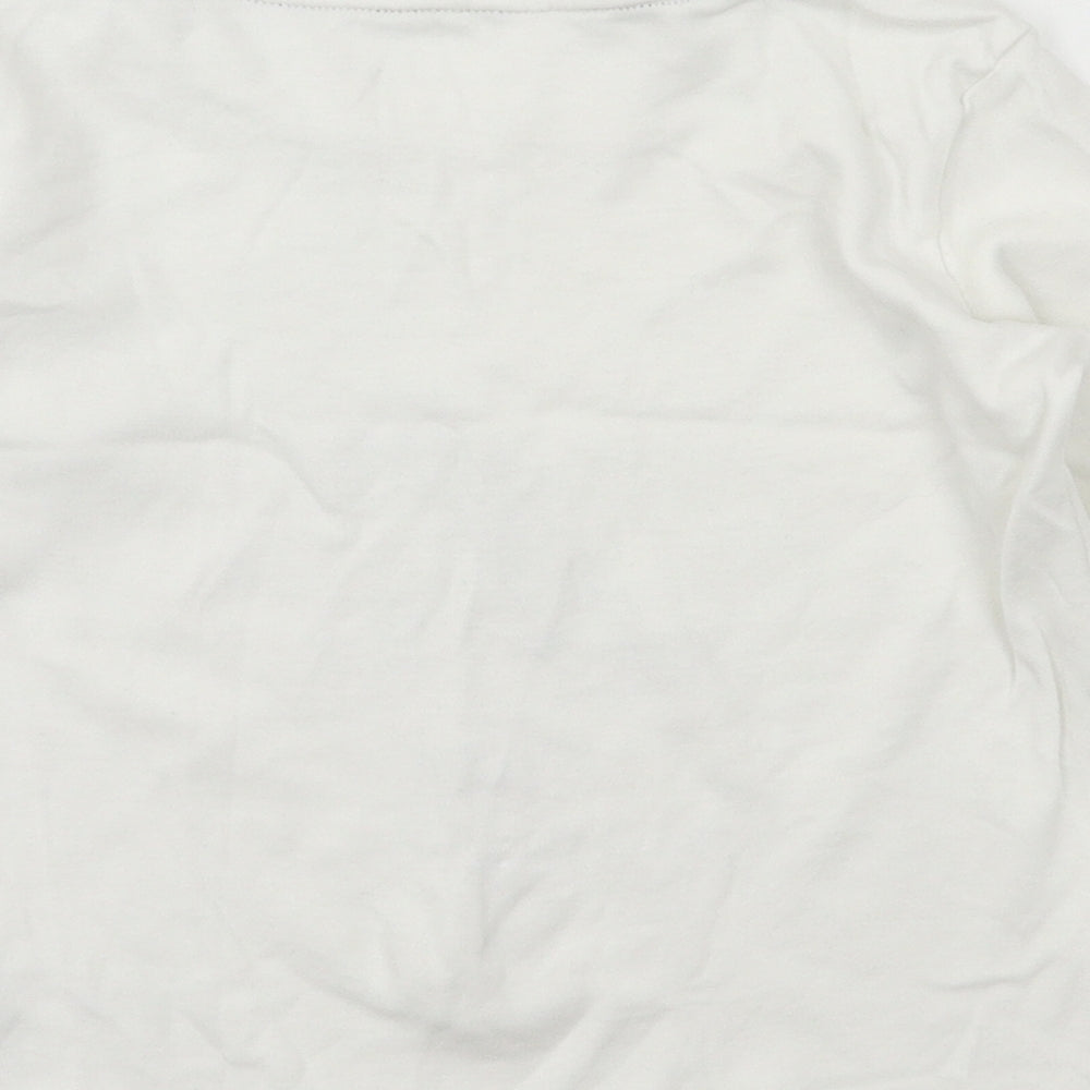 George Girls White  Jersey Basic T-Shirt Size 7-8 Years  - Peanuts