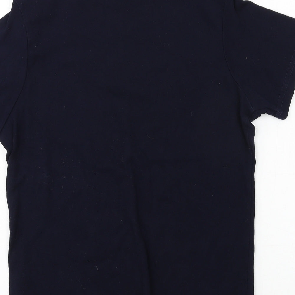 EWM Womens Blue  Jersey Basic T-Shirt Size 14