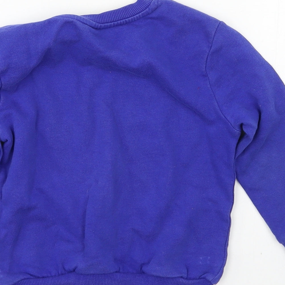 George Boys Blue  Jersey Pullover Sweatshirt Size 3-4 Years  - Spiderman