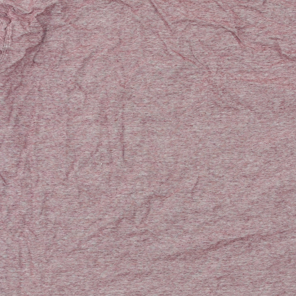 Industrialize Womens Red Striped Jersey Basic T-Shirt Size 2XL