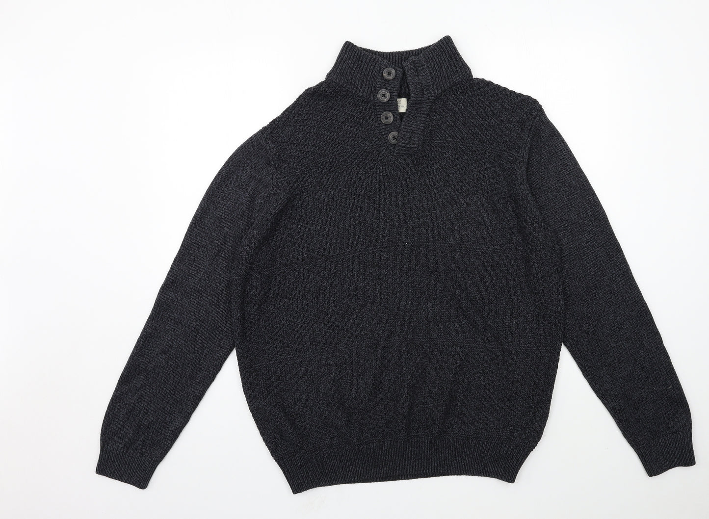 Matalan Mens Grey  Knit Pullover Jumper Size L