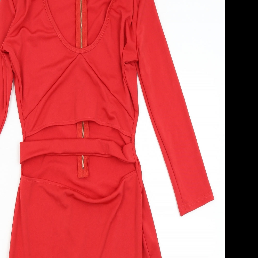 Preworn Womens Red   Bodycon  Size S