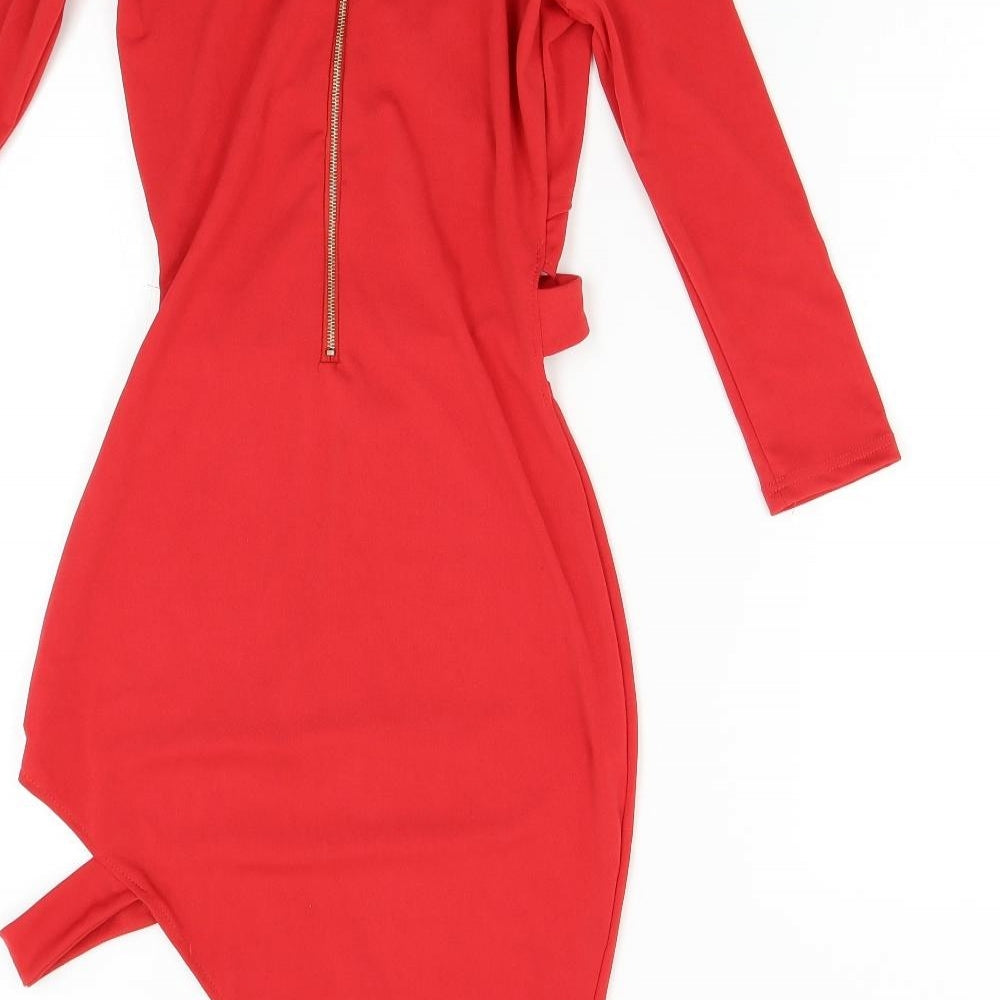 Preworn Womens Red   Bodycon  Size S