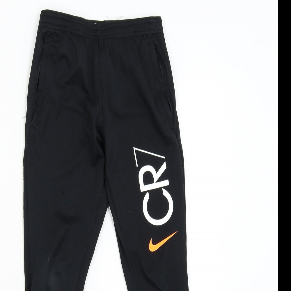 Nike Girls Black   Sweatpants Trousers Size 7-8 Years - Dri-Fit