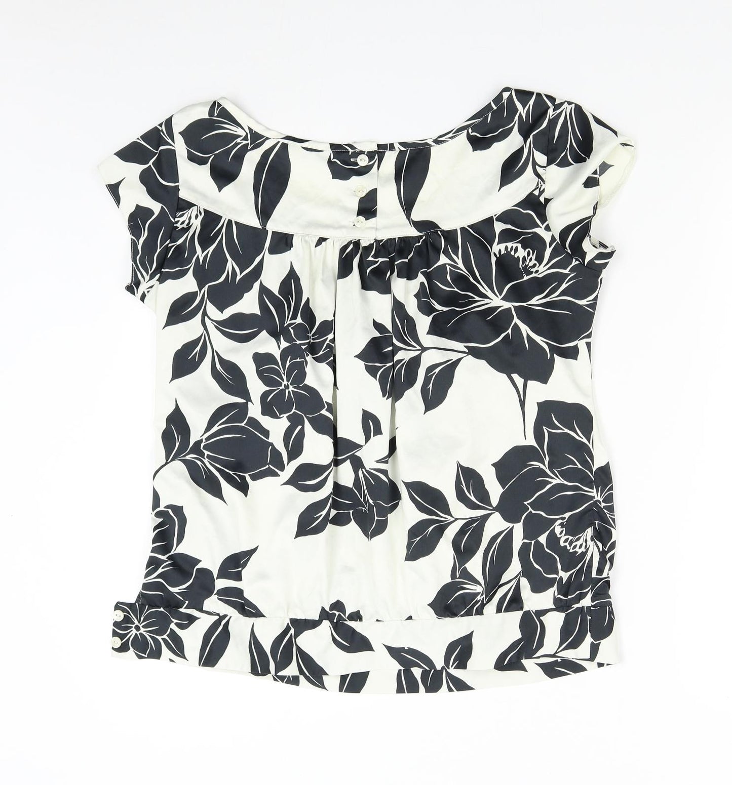 M&S Womens Multicoloured Floral  Basic Blouse Size 12