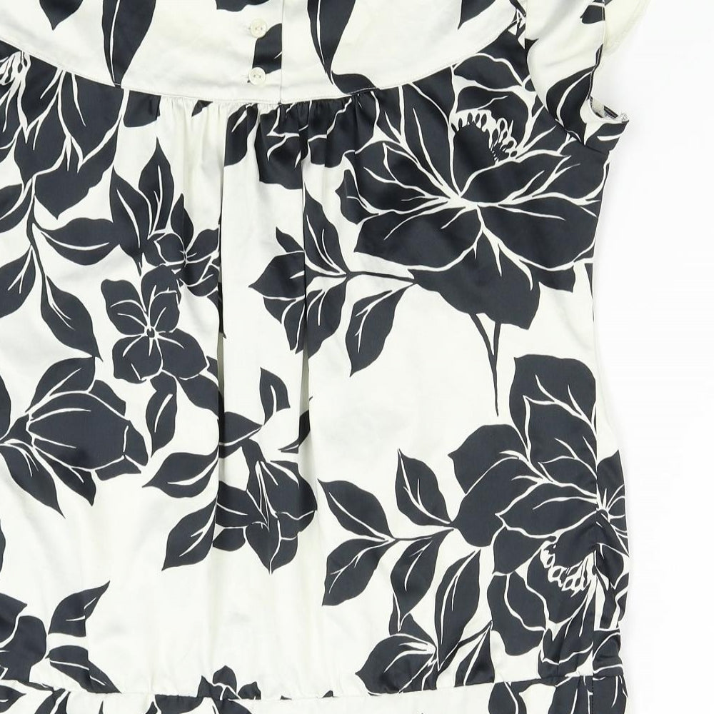 M&S Womens Multicoloured Floral  Basic Blouse Size 12
