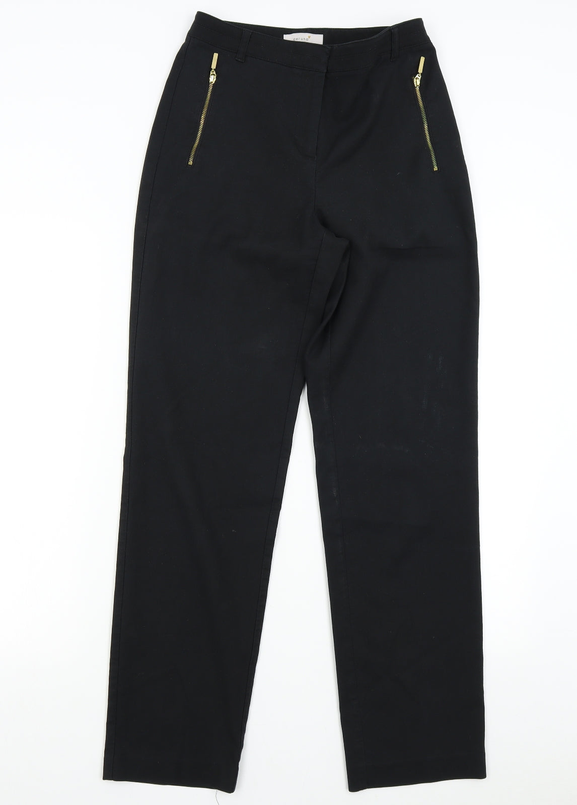 M&S Womens Black   Trousers  Size 8 L29 in