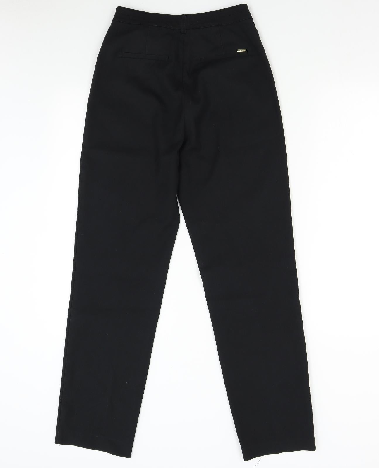 M&S Womens Black   Trousers  Size 8 L29 in