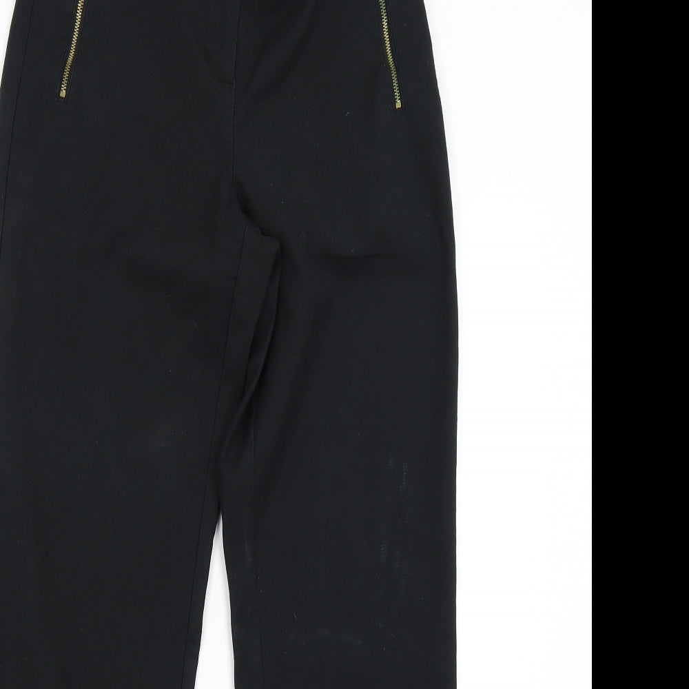 M&S Womens Black   Trousers  Size 8 L29 in