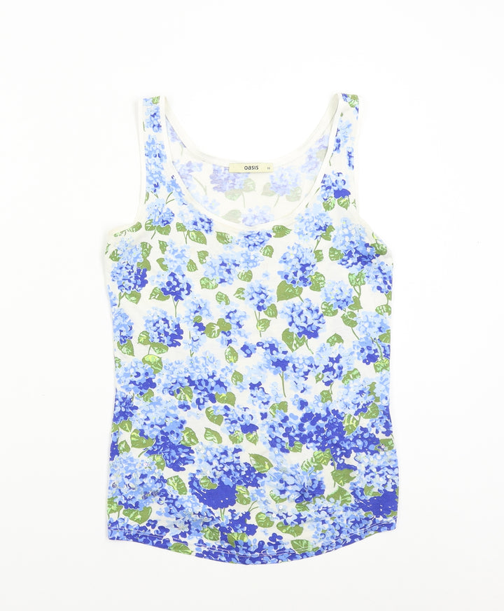 Oasis Womens Multicoloured Floral Basic Tank Size XS