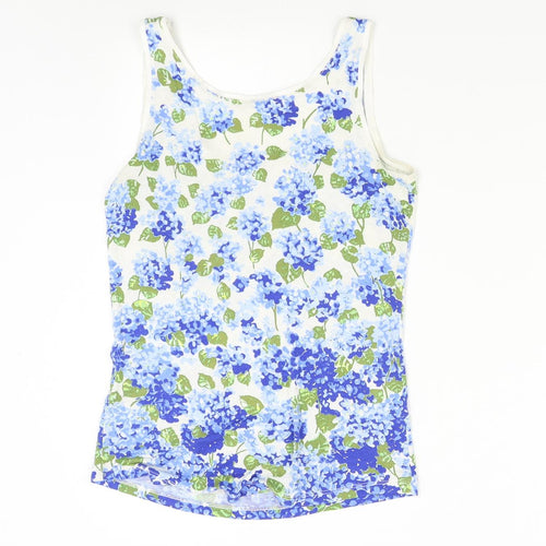 Oasis Womens Multicoloured Floral  Basic Tank Size XS