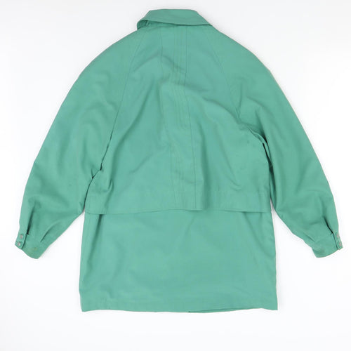 Telemac Womens Green   Overcoat Coat Size M