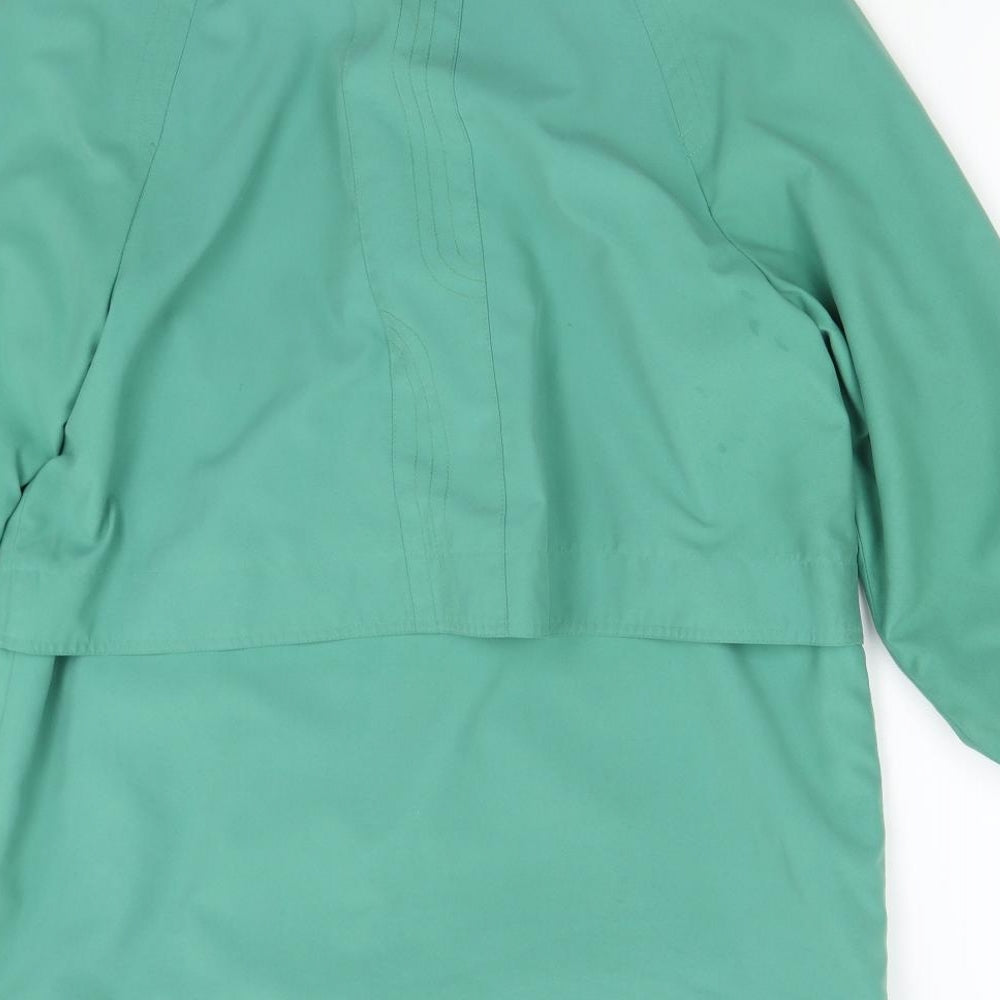 Telemac Womens Green   Overcoat Coat Size M