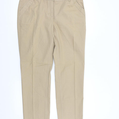 Savoir Womens Beige   Trousers  Size 14 L29 in