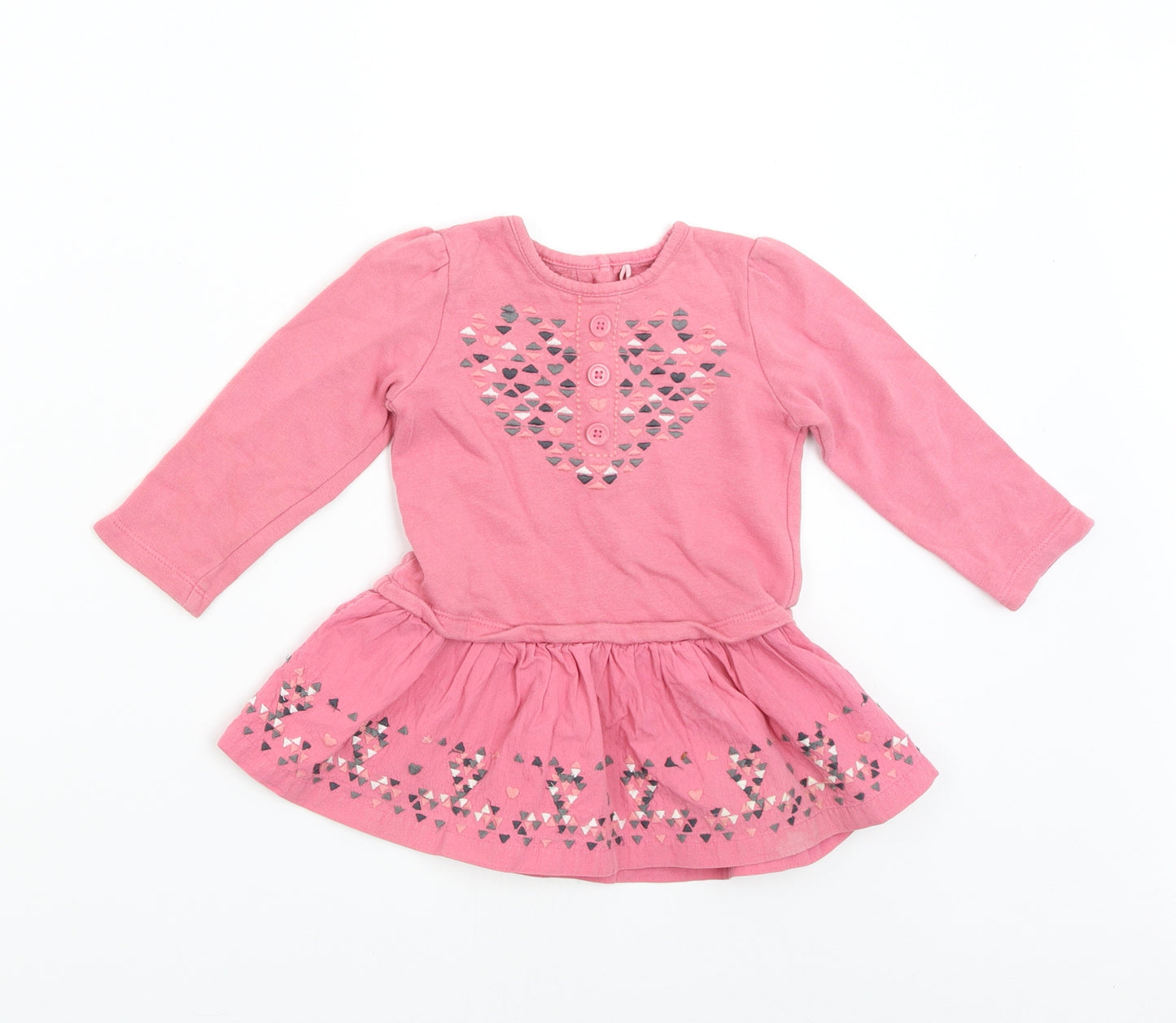 TU Baby Pink   T-Shirt Dress  Size 9-12 Months