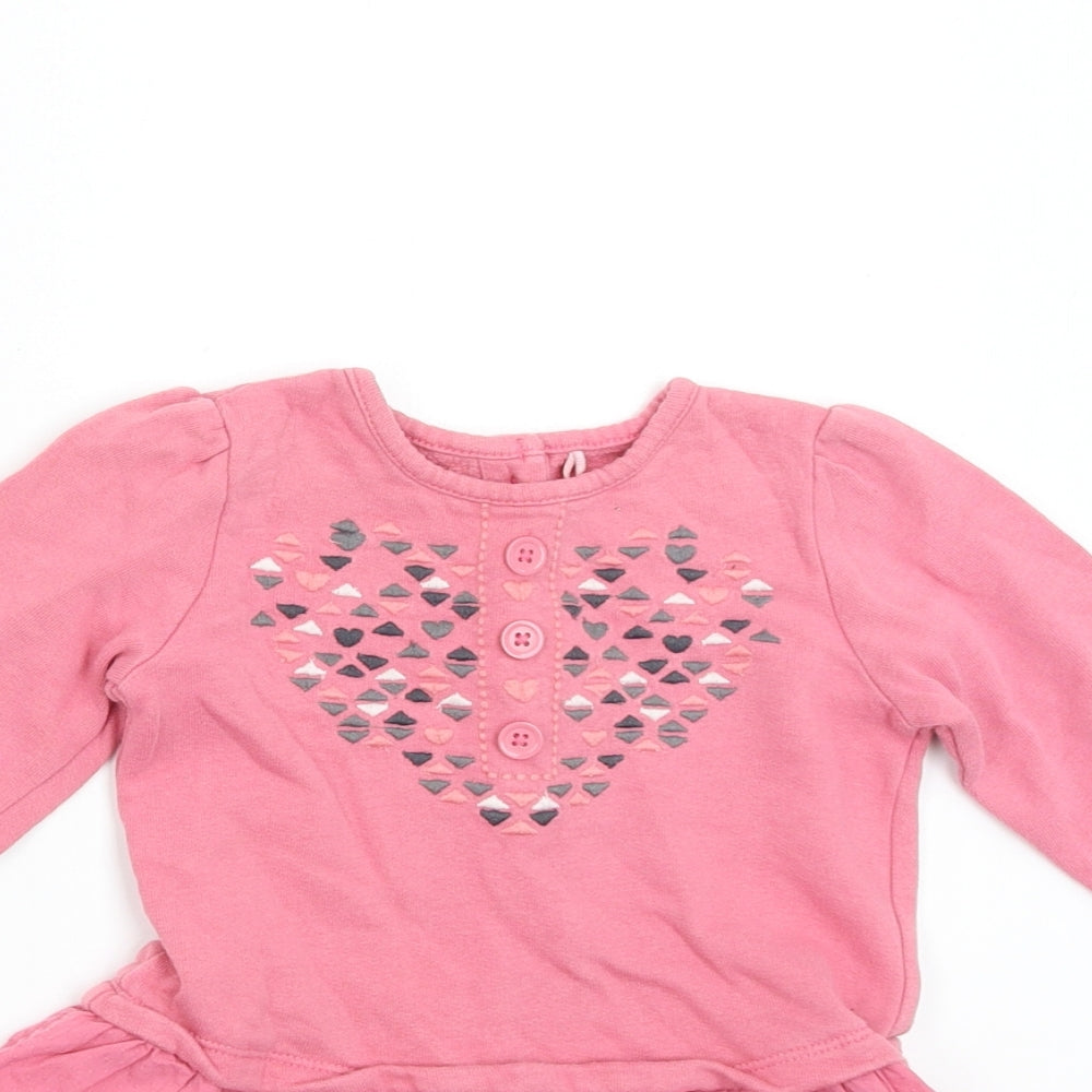 TU Baby Pink   T-Shirt Dress  Size 9-12 Months