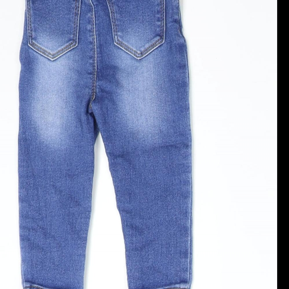 Primark Baby Blue  Denim Track Pants Jeans Size 9-12 Months