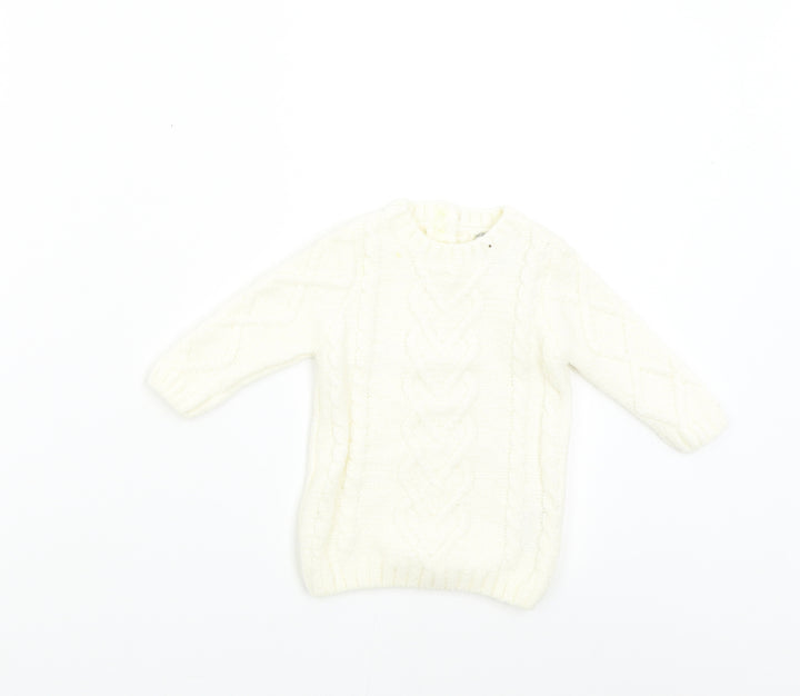 Primark Baby Ivory Knit Pullover Jumper Size 3-6 Months