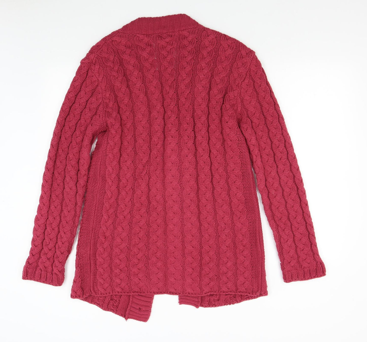 Boohoo Womens Pink  Knit Cardigan Jumper Size M