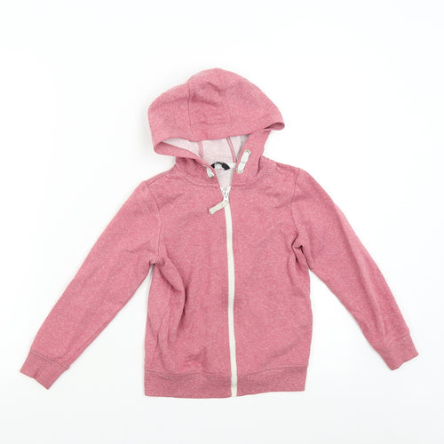 George Girls Pink   Full Zip Hoodie Size 6-7 Years