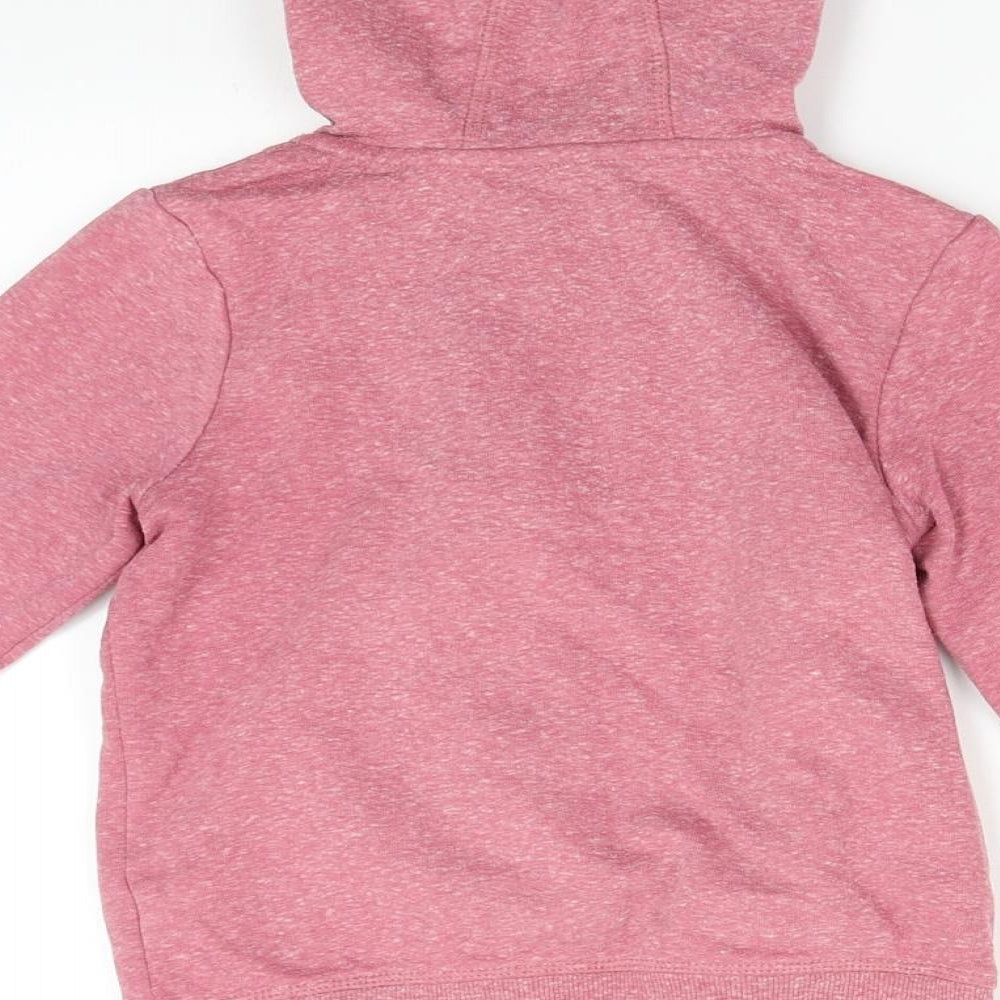 George Girls Pink   Full Zip Hoodie Size 6-7 Years
