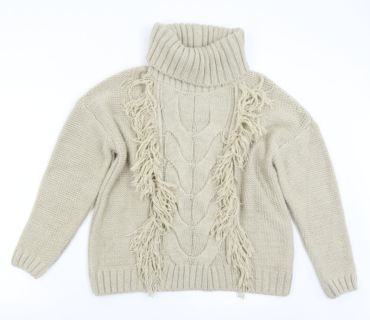 TU Womens Beige  Knit Pullover Jumper Size 18
