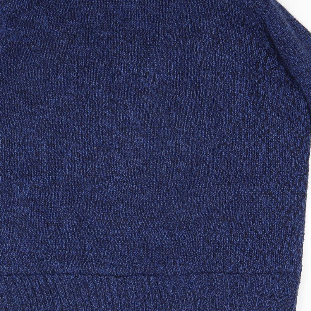 James Pringle Mens Blue  Knit Jacket Coatigan Size L  - Fleece Lined