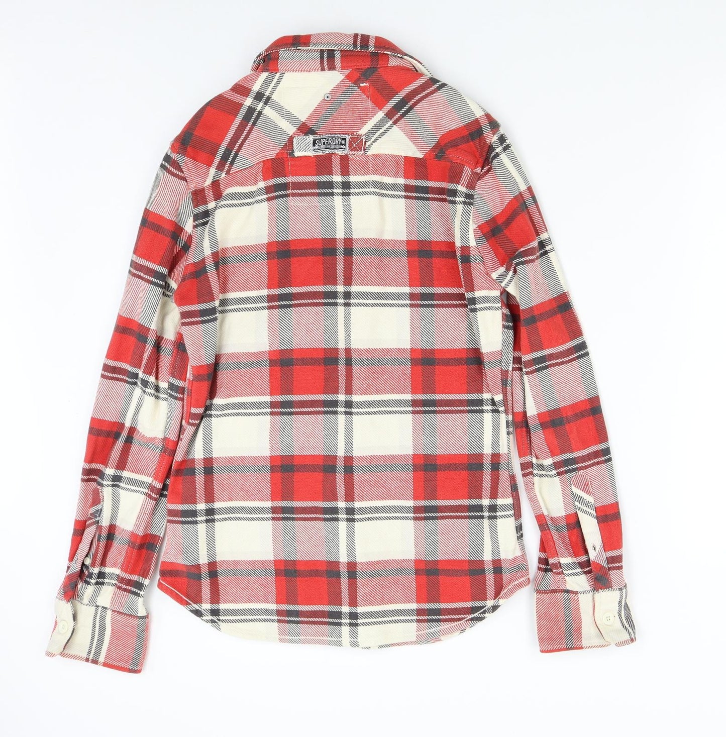 Superdry Mens Red Check   Button-Up Size S